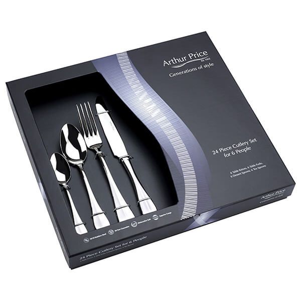 Arthur Price Classic Baguette 24 Piece Cutlery Box Set