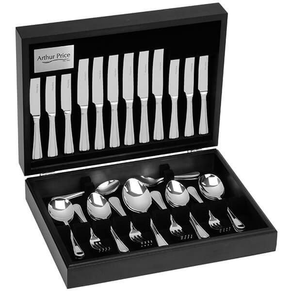 Arthur Price Classic Bead 44 Piece Cutlery Canteen FREE Extra Six Tea Spoons