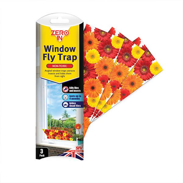 Zero In Window Fly Traps Pack Of 3