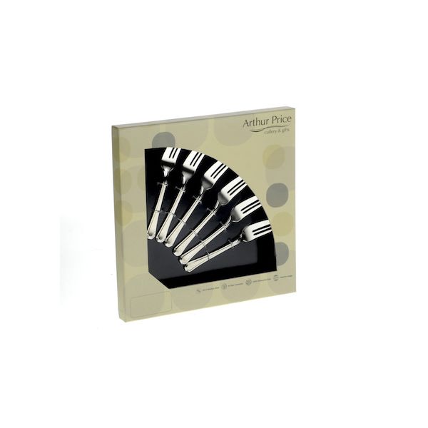 Arthur Price Classic Grecian Set of 6 Pastry Forks