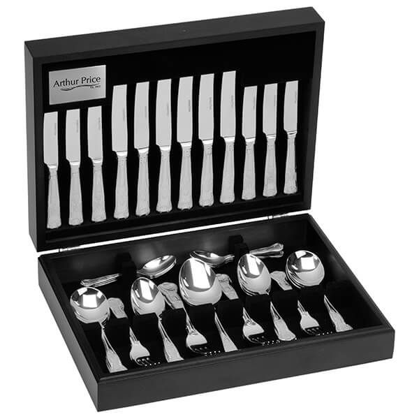 Arthur Price Classic Kings 44 Piece Cutlery Canteen FREE Extra Six Tea Spoons