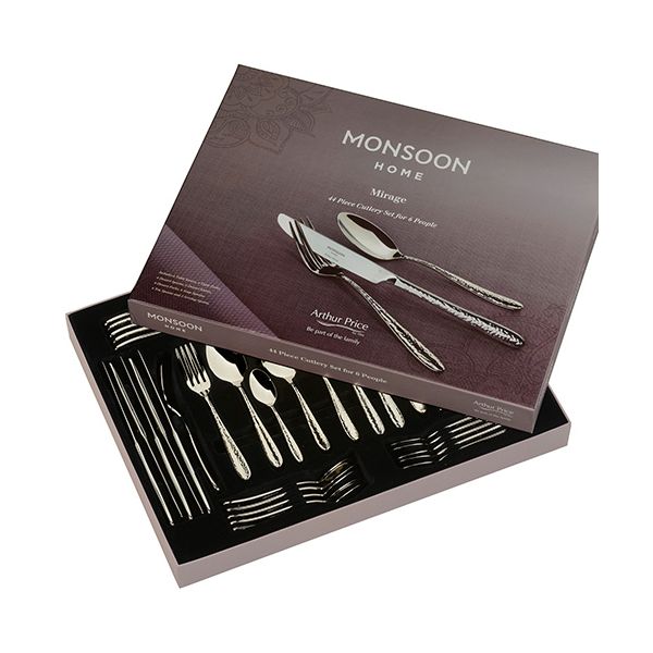 Arthur Price Monsoon Mirage 44 Piece Cutlery Gift Box Set