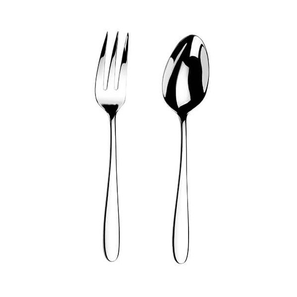 Arthur Price Contemporary Willow Serving Spoon & Fork Set