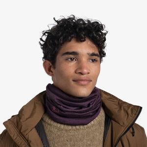 Buff Deep Purple Lightweight Merino Wool Neckwarmer