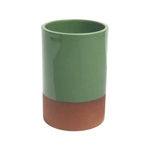 Dexam Sintra Glazed Terracotta Wine Cooler Green