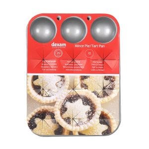 Dexam Non Stick Tart Mince Pie Tin 12 Cup