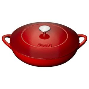 Denby Cast Iron Pomegranate 30cm Shallow Casserole