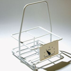 Delfinware Wireware White 4 Bottle Milk Carrier