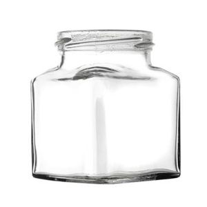 Set Of Six 200g Square Jars & Lids