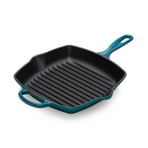 Le Creuset Signature Deep Teal Cast Iron 26cm Grillit