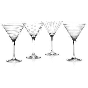 Mikasa Cheers Set Of 4 Martini Glasses