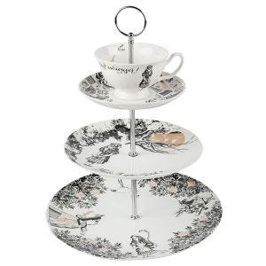 Alice In Wonderland 3 Tier Cake Stand