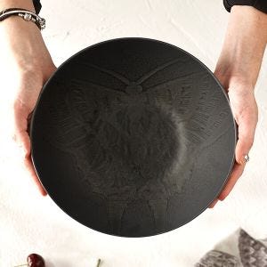 Royal Botanic Gardens Kew Living Jewels Salad Bowl 24cm - Black