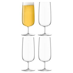 LSA Borough Pilsner Glass 440ml Set Of 4