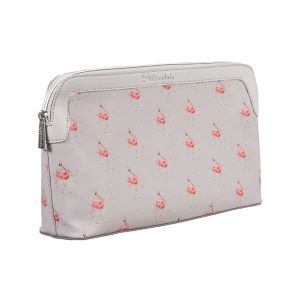 Wrendale Designs Flamingo Large Cosmetic Bag - Pink Lady