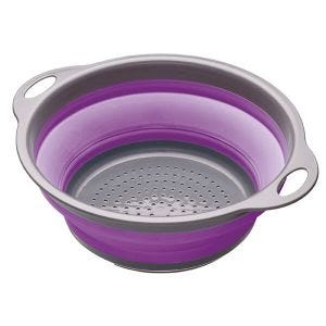Colourworks Bright Purple 24cm Collapsible Colander