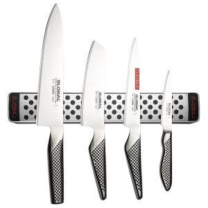 Global G-251138M30 Magnetic Knife Rack Set