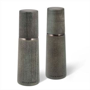 Cole & Mason Precision+ Marlow Beech Grey 185mm Salt & Pepper Mill Gift Set