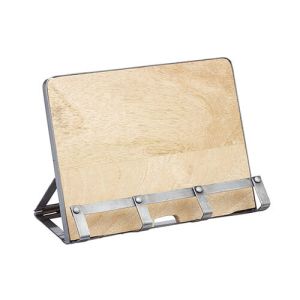 Industrial Kitchen Mango Wood Cookbook Stand