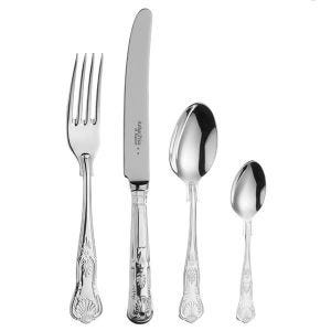 Arthur Price of England Sovereign Silver Plate Kings 24 Piece Cutlery Box Set