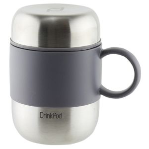 Grunwerg Pioneer Vacuum Mini Mug With Handle Stainless Steel