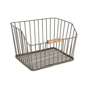Living Nostalgia Large Stackable Wire Storage Basket