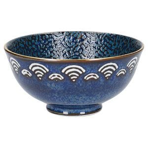 Mikasa Satori 11.5cm Seigaiha Border Miso Serve Bowl