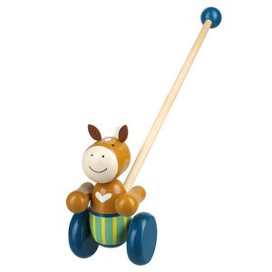 Orange Tree Toys Pony Push Along Wooden Toy