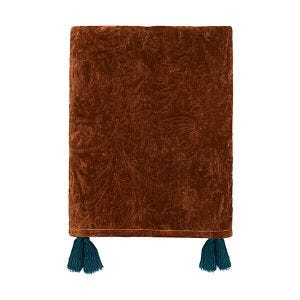 Morris & Co Sunflower Quilted Throw 125 x 220cm Saffron