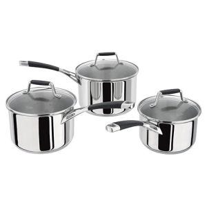 Stellar 5000 Induction 3 Piece Saucepan Set