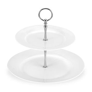 Royal Worcester Serendipity White 2-Tier Cake Stand
