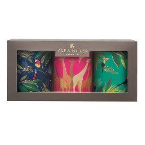 Sara Miller Set of 3 Round Storage Tins