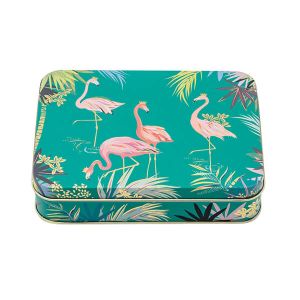 Sara Miller Flamingo Small Rectangular Tin