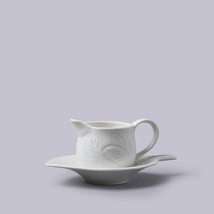 W.M.Bartleet & Sons Mint Sauce Boat with Saucer White 177ml