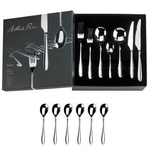 Arthur Price Signature Henley 42 Piece Cutlery Box Set Plus FREE Set of 6 Tea Spoons