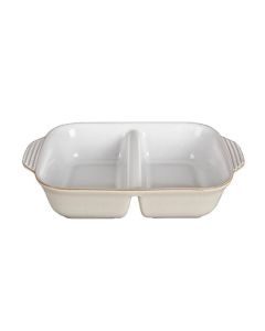 Denby Linen Divided Dish