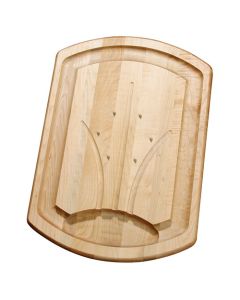 J.K. Adams Maple Wood Carving Board With Stainless Steel Spikes