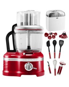 KitchenAid Artisan Empire Red 4L Food Processor with FREE Gifts