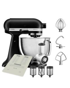 KitchenAid Artisan Mixer 156 Matte Black with Hammered Bowl with FREE Gifts
