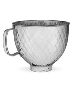 KitchenAid Stainless Steel Silver Quilted 4.8L Mixer Bowl