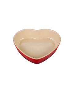 Le Creuset Cerise 20cm Stoneware Heart Baking Dish
