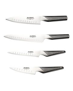 Global Exclusive 4 Piece Fluted Knife Essentials Set (contains G-63, G-67, GS-52