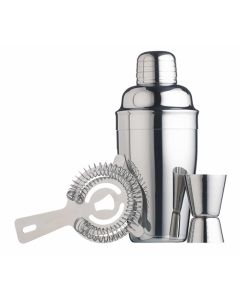 BarCraft 3 Piece Stainless Steel Cocktail Set