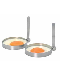 KitchenCraft Stainless Steel Round Egg Rings, Set of Two