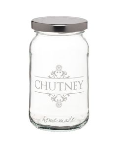 Home Made Traditional Glass Chutney Jar