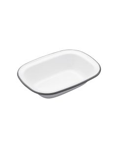 Living Nostalgia Enamel 20cm Oblong Pie Dish