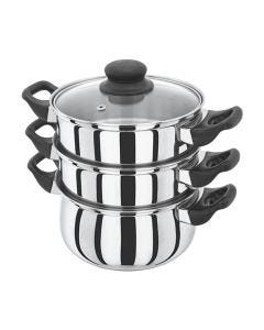 Judge Phenolic Handle 20cm 3 Tier Steamer
