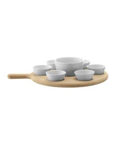 LSA Paddle Tapas Set & Oak Paddle 40cm