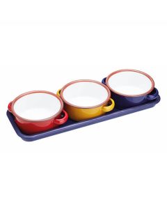 World Of Flavours Enamel Dip Bowls Set