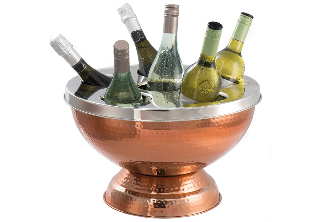 Epicurean Hammered Copper Wine & Champagne Cooler